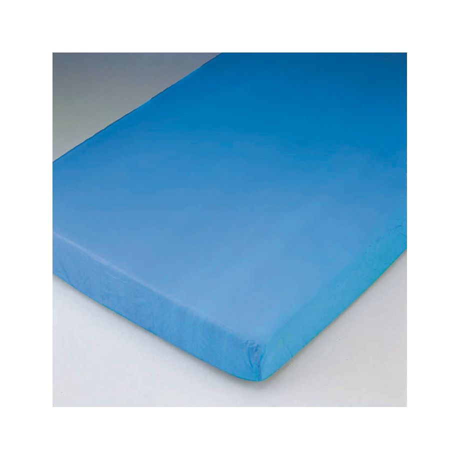 Matratzenschonbezüge, blau, aus CPE, mit Gummizug, für Formate bis 210 x 90 x 20 cm, 10 Stück